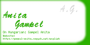 anita gampel business card